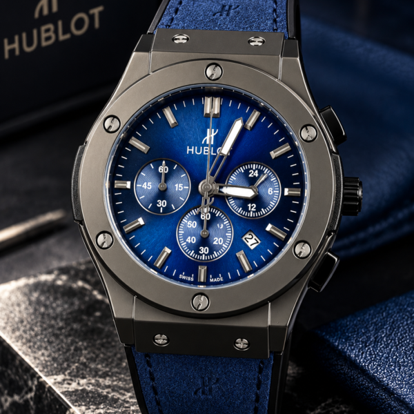 Hublot sport 3B Bleu et gris foncé